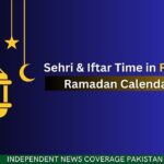 Sehri Time Faisalabad Iftar Time Faisalabad Ramadan 2023 Ramadan Calendar 2023 Ramazan 2023