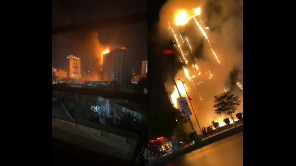 Shahrah e Faisal Fire, Karachi Fire, Fire Karachi, Fire Shahrah e Faisal, Portway Trade Center Fire, Portway Trade Center