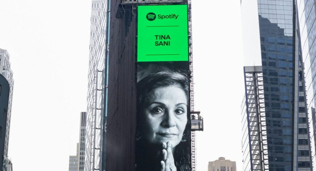 Tina Sani, Spotify