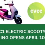Evee C1 booking Evee C1 electric scooty Evee electric scooty