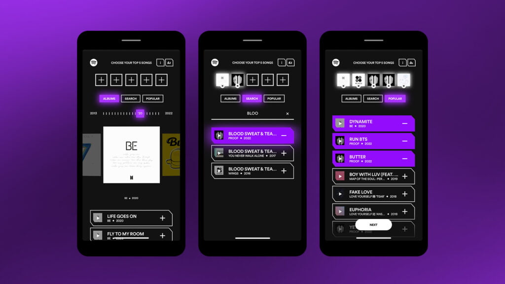 Spotify Celebrates 10th Anniversary of BTS Through New ‘My Top 5’ In-App Experience
