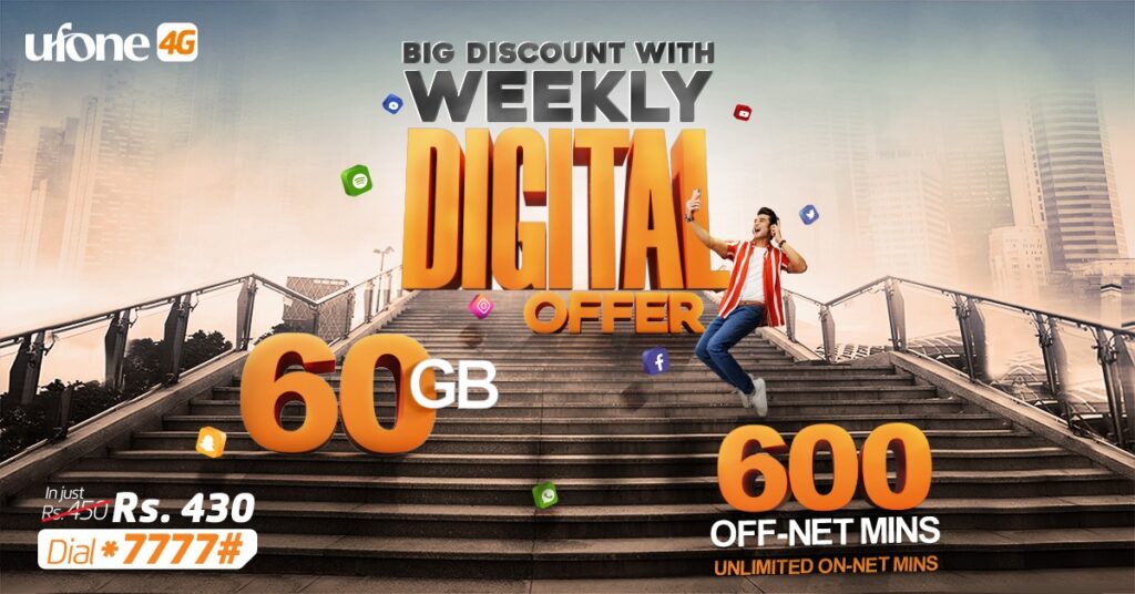 Ufone 4G launched ‘Weekly Digital Offer’