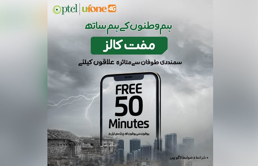 Ufone 4G Offers Free Minutes for Cyclone-Affected Areas