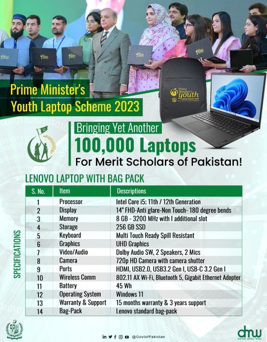 PM Laptop Scheme 2023, PM Laptop Specs, PM Laptop Scheme Specs, PM Laptop Specifications