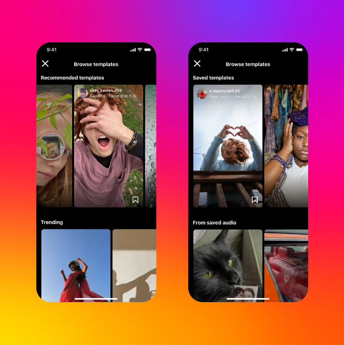 Instagram Reels, Instagram Templates, Reels Templates, Template Browser