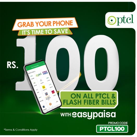 PTCL Bill, Flash Fiber Bill, PTCL Bill EasyPaisa, PTCL EasyPaisa