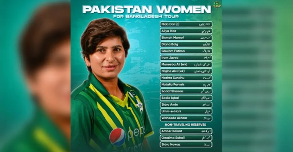 Pakistan Bangladesh Tour, Pakistan Women Squad, Bangladesh Tour 2023