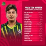 Pakistan Women Squad New Zealand Series New Zealand Tour Pakistan vs New Zealand