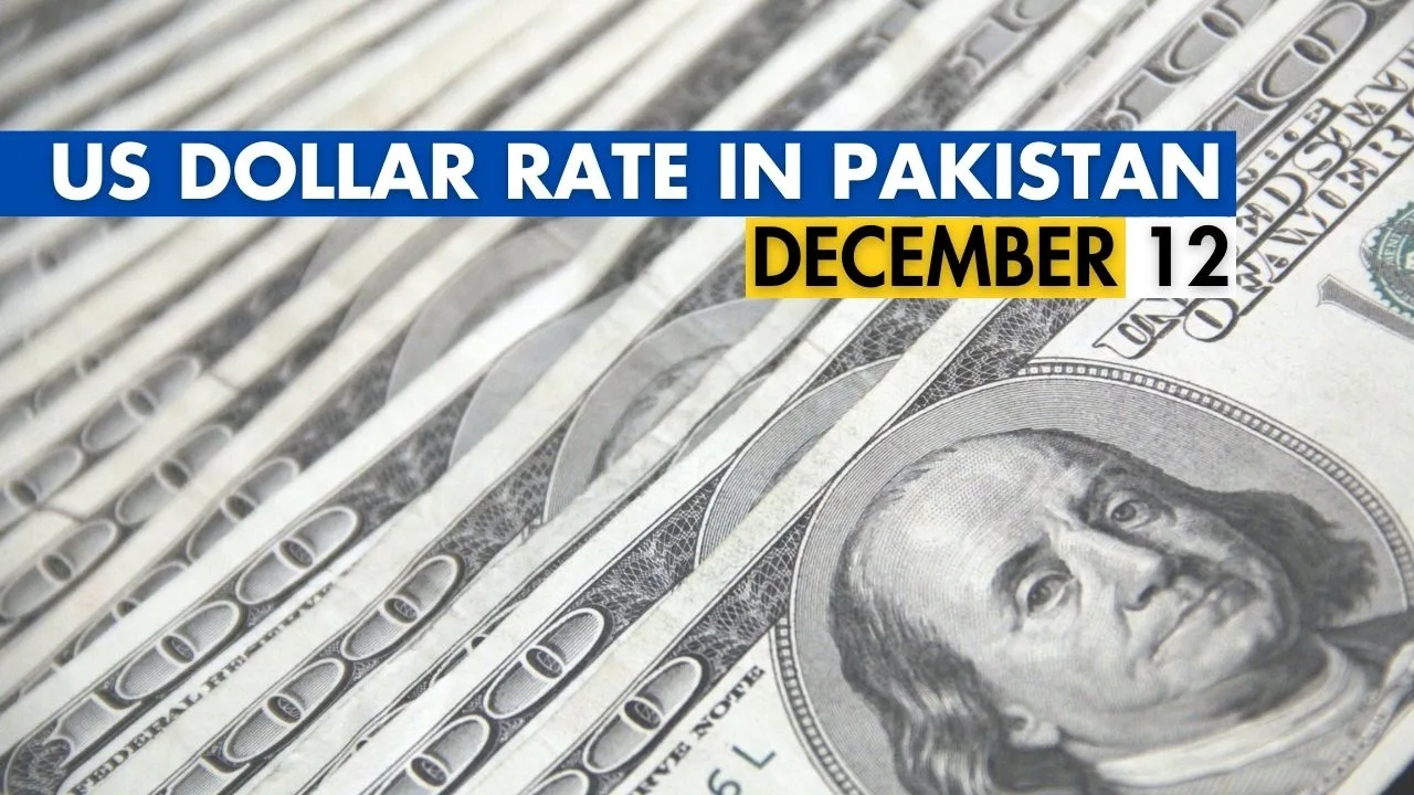 USD to PKR Today on 12 December