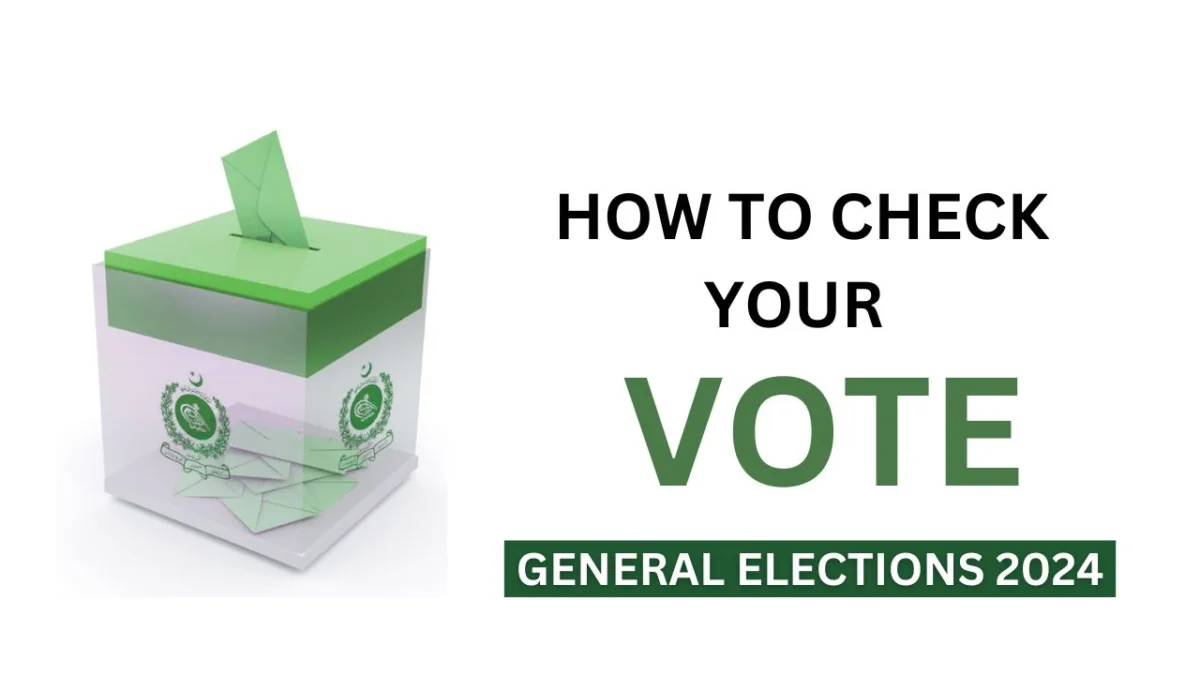 Check Vote, Verify Vote, SMS 8300, General Election 2024