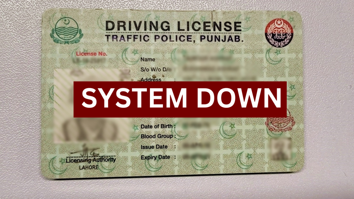 Punjab Driving License System Goes Down in Rawalpindi