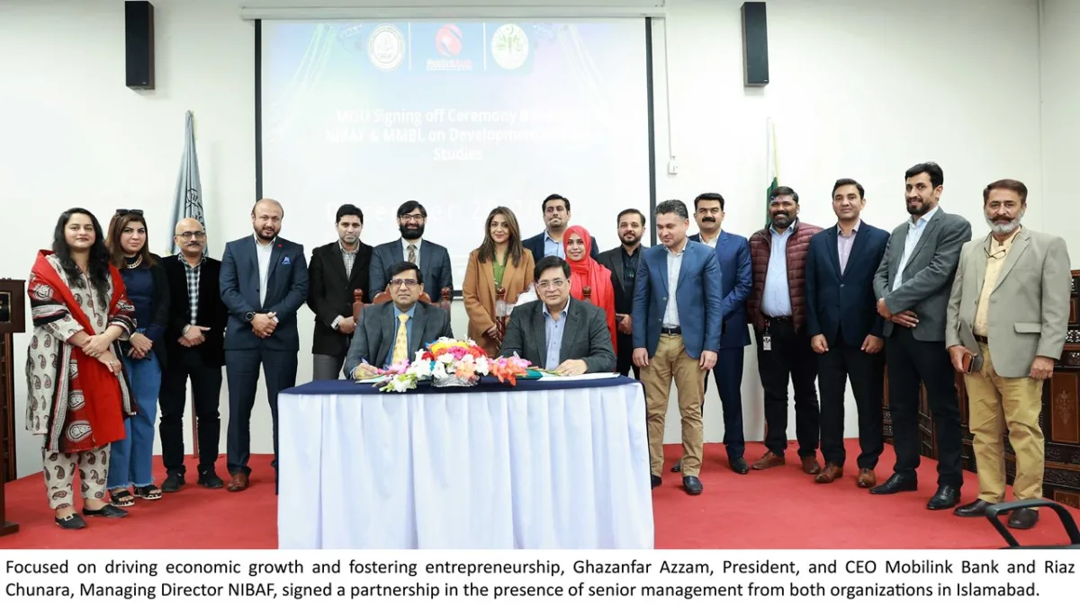 Mobilink Bank and NIBAF's synergistic initiative to foster Financial Inclusion