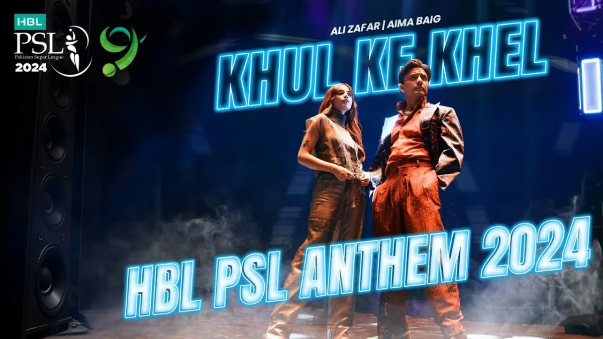 PSL 9 Anthem Titled 'Khul K Khel' Released Featuring Ali Zafar and Aima Baig