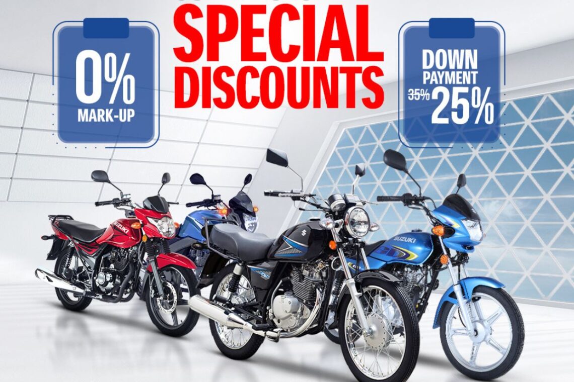 Pak Suzuki Offers Special Discount on Installment Plan for Bikes