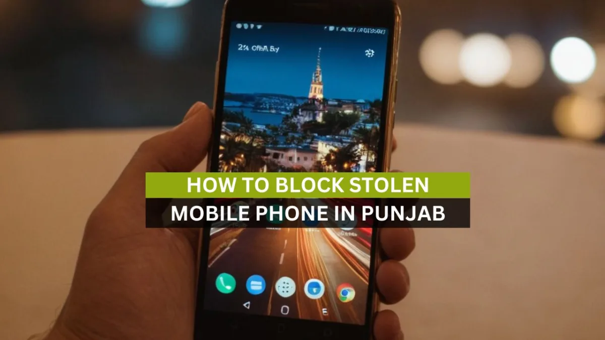 How to Block Stolen Mobile Phone in Punjab