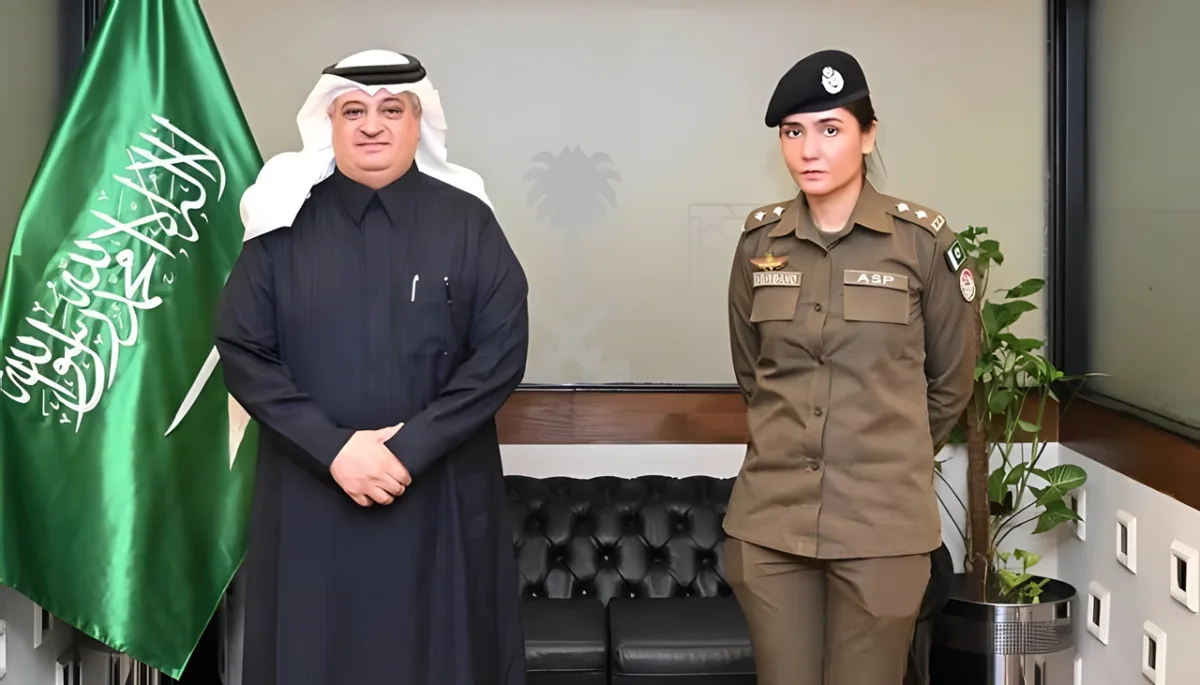 ASP Shehrbano Naqvi with Saudi Ambassador to Pakistan 