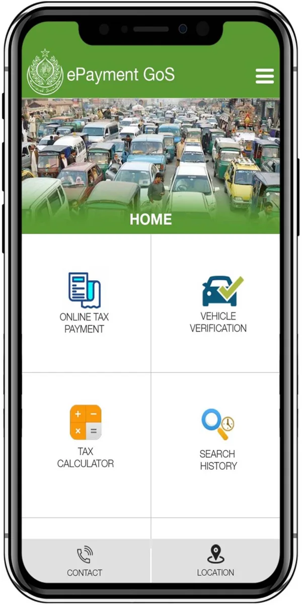 e-Payment GOS App by Sindh Excise - Car Token Tax