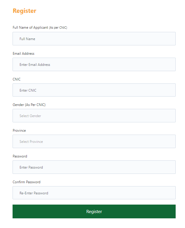 Registration Procedure