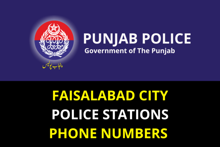 Faisalabad Police Stations Contact Numbers INCPak