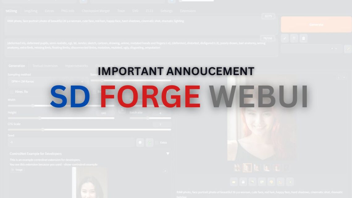 SD Forge WebUI Enhancements and Forge's New Path