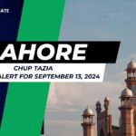 Chup Tazia Procession in Lahore  Traffic Alert for September 13 2024