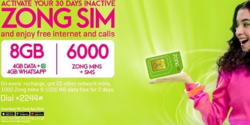 Zong SIM LAGAO OFFER