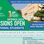Allama Iqbal Open University opens Spring 2025 admissions for international students offering flexible online programs Apply by April 10 2025