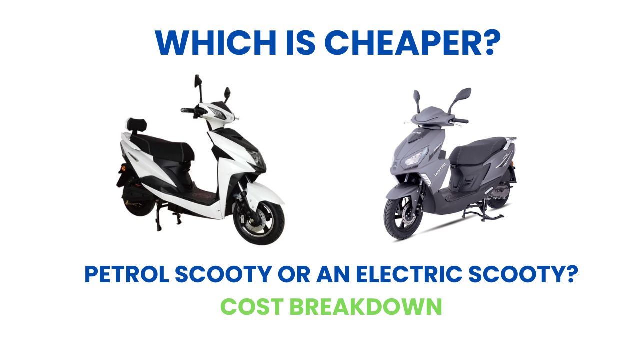 Which is cheaper: a petrol scooty or an electric scooty? Cost Breakdown