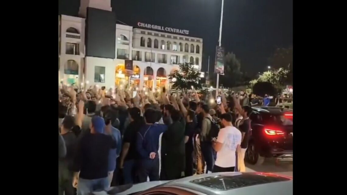 A peaceful Protest held in front of KFC at I-8 Markaz Islamabad