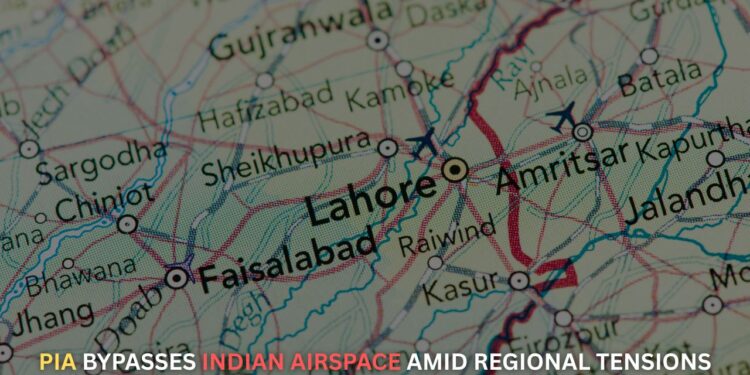 PIA Bypasses Indian Airspace Amid Regional Tensions