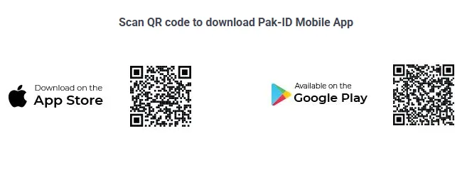 Pak ID application QR code