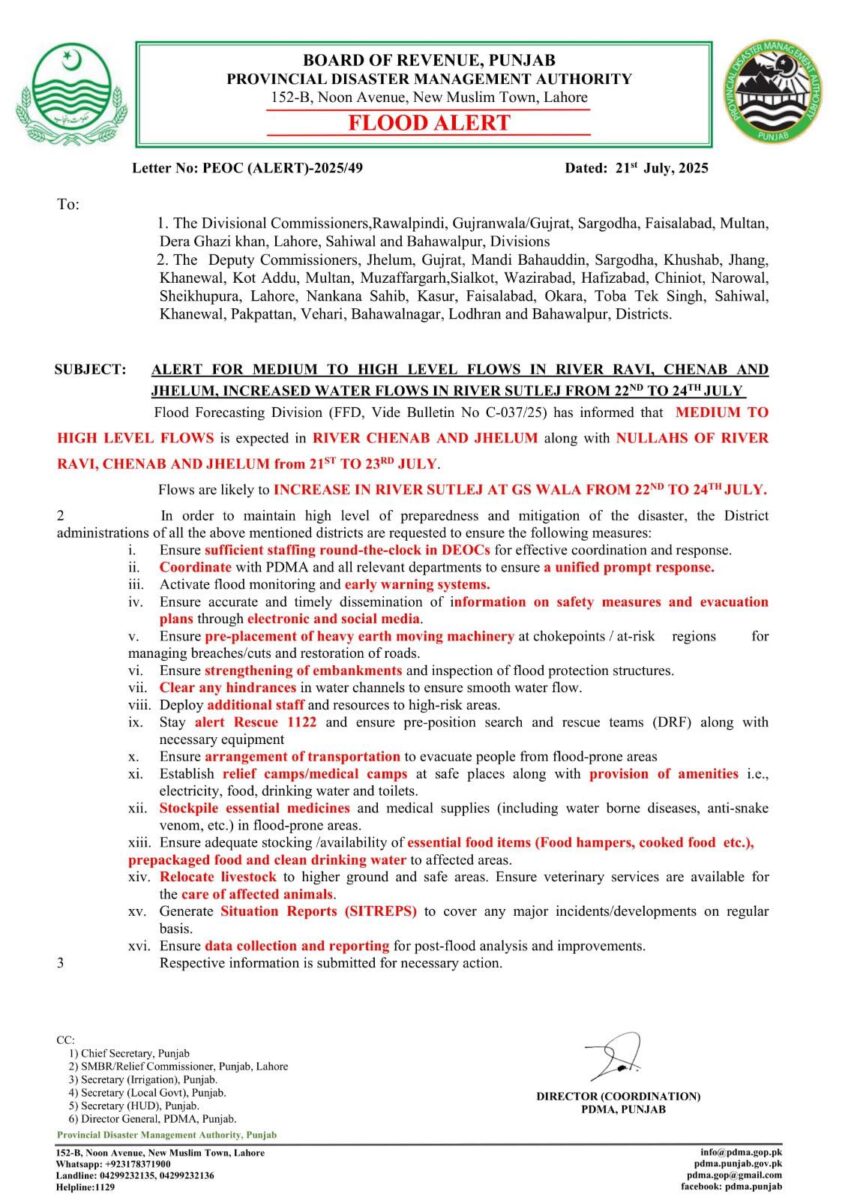 51966724011191801802354027474802802952060921n INCPak Flood Alert Issued for Ravi Chenab and Jhelum PDMA