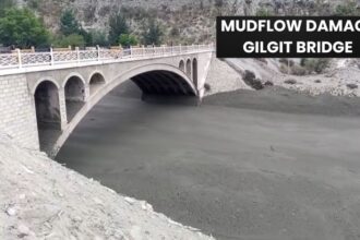 Flash Flood and Mudflow Damage Gilgit Bridge KKH