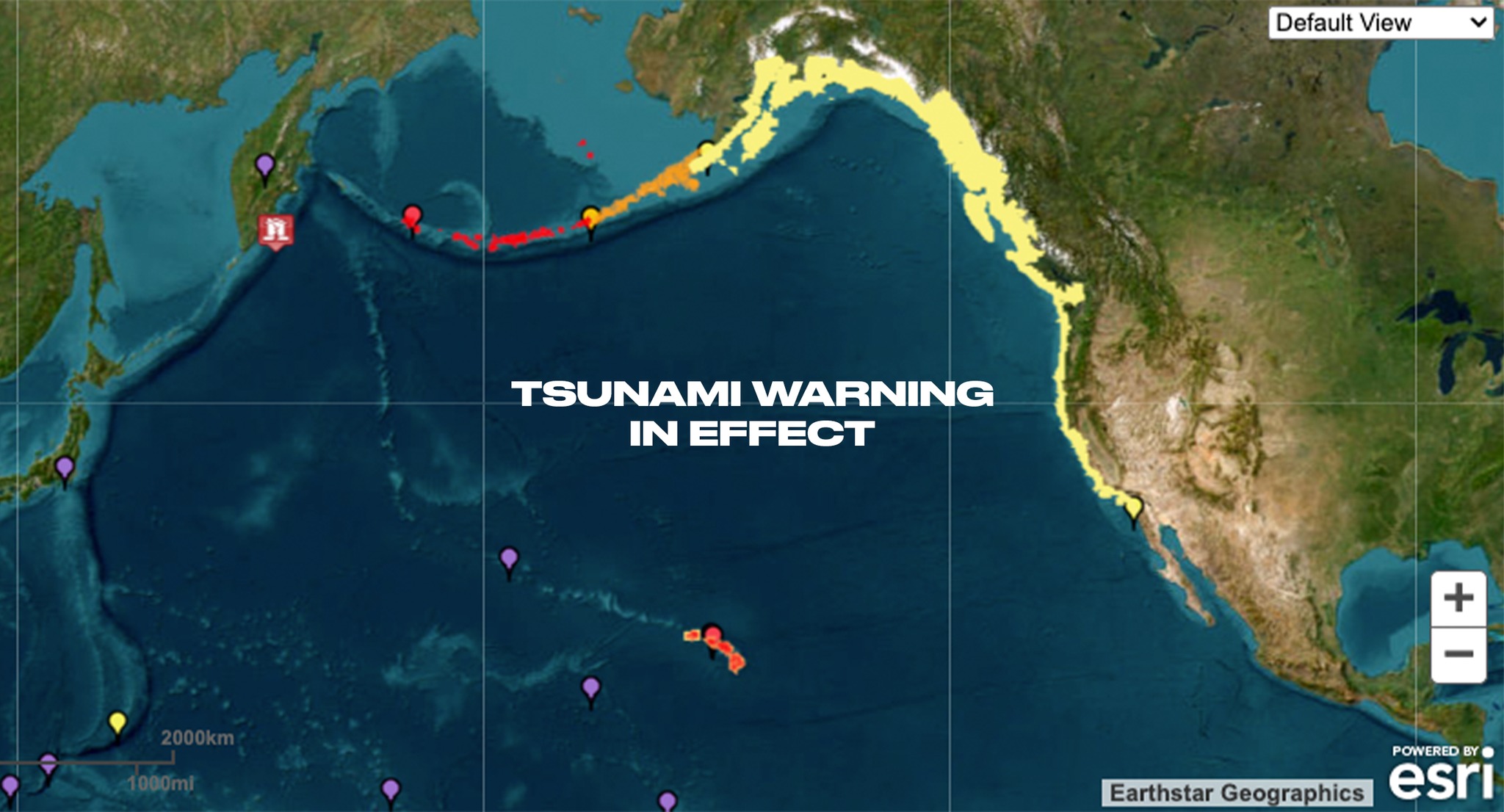 Tsunami warning INCPak Massive M87 Quake Triggers Pacific Wide Tsunami Alerts Hawaii Under Warning