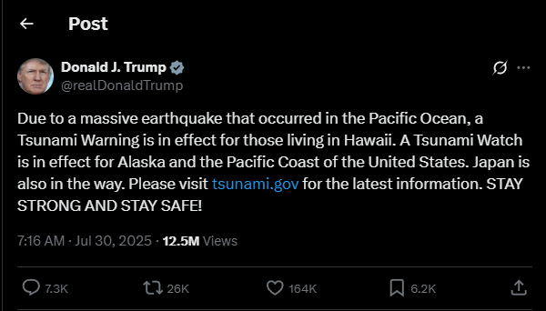 President Trump on Social Media 